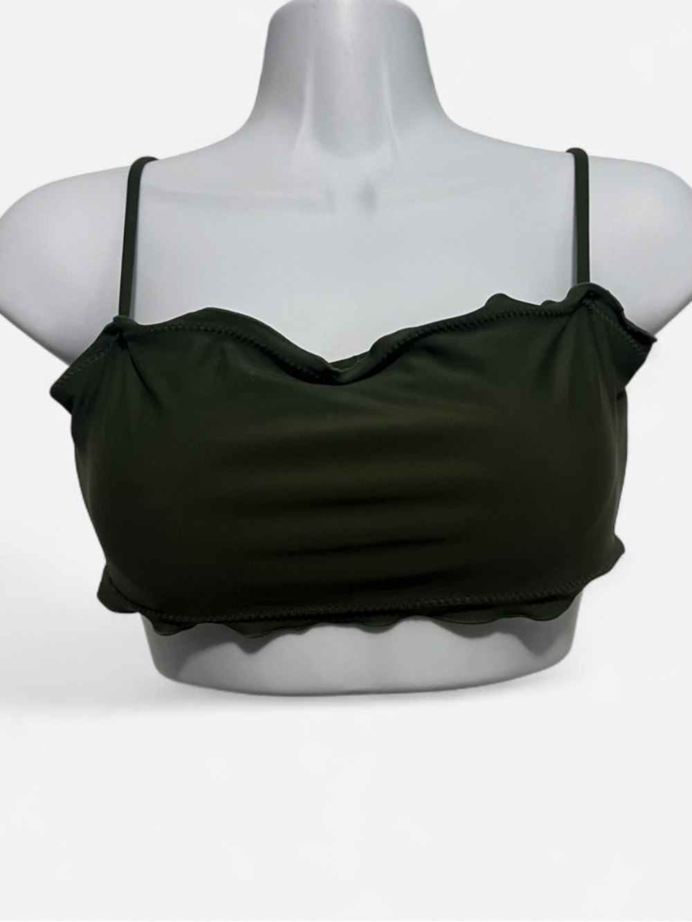 No Boundaries Ruffled Edge Bikini Top